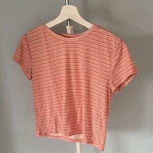 Striped Coral Women's Top